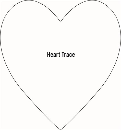 Free Printable Heart Template Large
