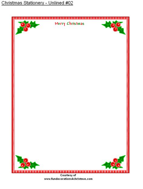 Free Printable Holiday Stationery Template