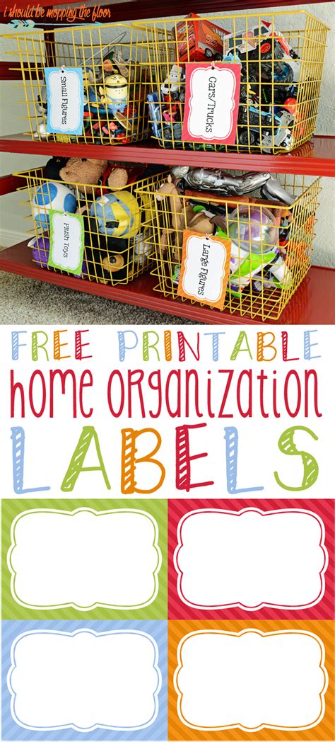Free Printable Home Organization Labels Download and use with word