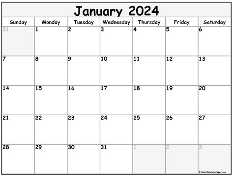 Free Printable January 2024 Calendar Templates with …