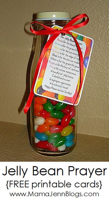 Free Printable Jelly Bean Prayer Cards