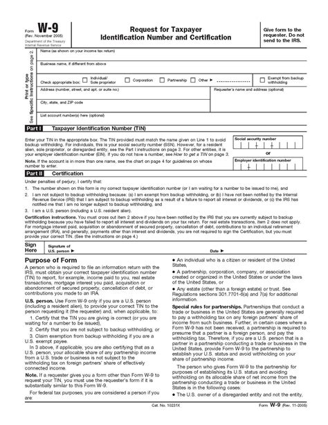 Free Printable Job W9 Form Example Calendar Printable