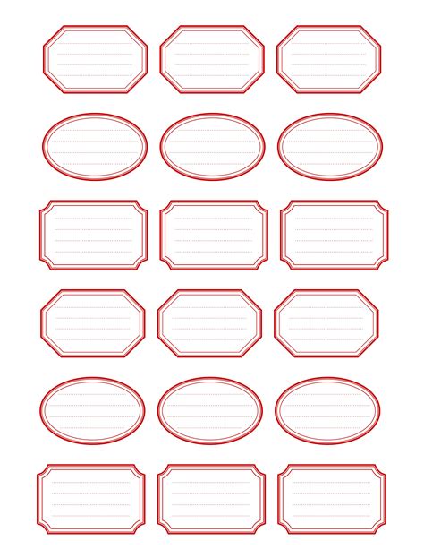 Free Printable Labels Template