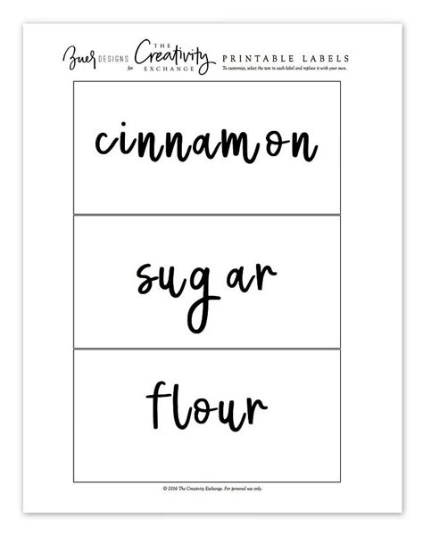 Free Printable Labels That You Can Type In Text And Edit