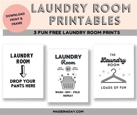 Free Printable Laundry Sign Laundry signs, Laundry room remodel