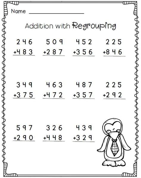Free Printable Math Worksheets For 2nd Grade Addition Math Worksheets