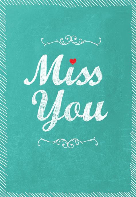 Free Printable Missing You Cards