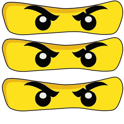 Free Printable Ninjago Eyes
