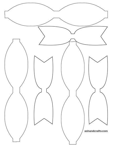 Free Printable Paper Bow Template