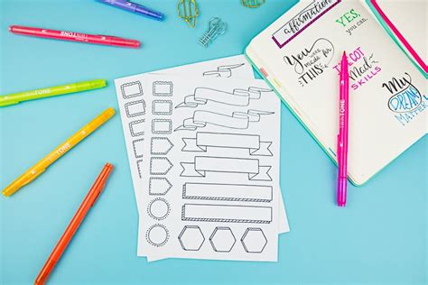 Free Printable Planner and Bullet Journal Stickers Page Flutter