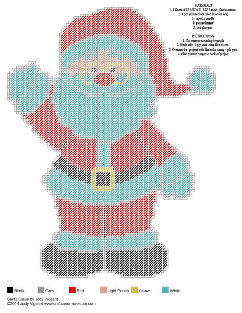 Free Printable Plastic Canvas Patterns For Christmas