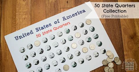 Free Printable Printable State Quarter Collection Sheet Printable