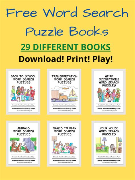 Free Printable Puzzle Book