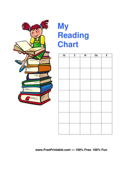 Free Printable Reading Chart Web Our Free Printable Charts For Math