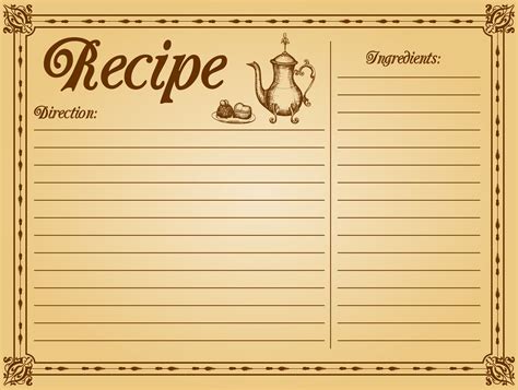 Free Printable Recipe Card Templates Design Eat Repeat