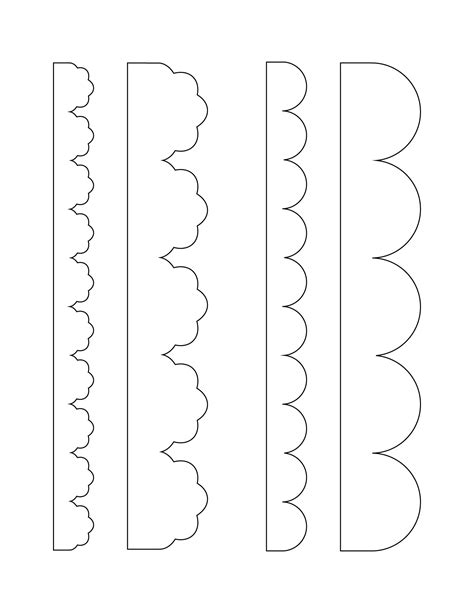 Free Printable Scalloped Edge Template Printable Templates
