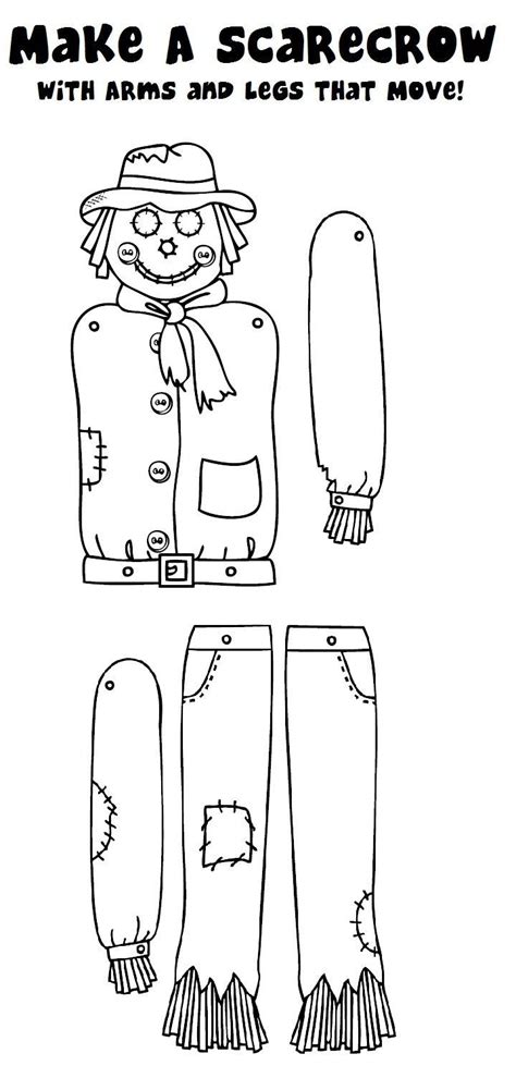 Free Printable Scarecrow Template Fanny Printable