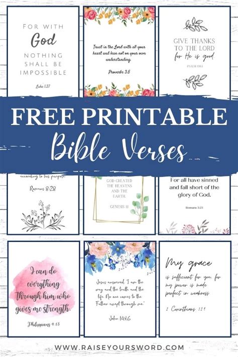 Free Printable Scripture Verses Free Printable