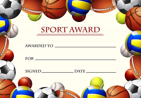 Free Printable Sports Certificates