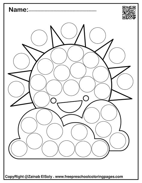 Free Printable Spring Do a Dot Pages craftspring Do a dot, Spring