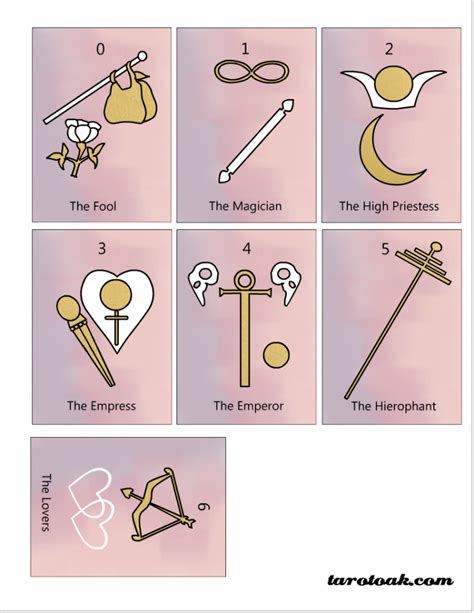 Free Printable Tarot Cards (Cute and Simple)