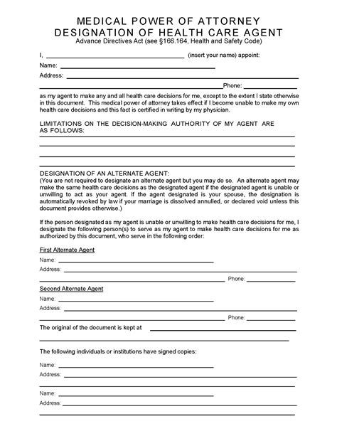 Free Printable Texas Legal Forms
