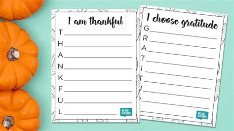 Free Printable Thanksgiving Acrostic Templates Weareteachers