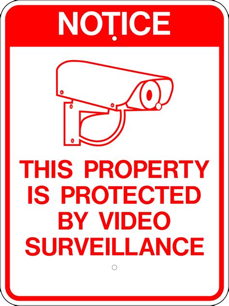 Free Printable Video Surveillance Signs