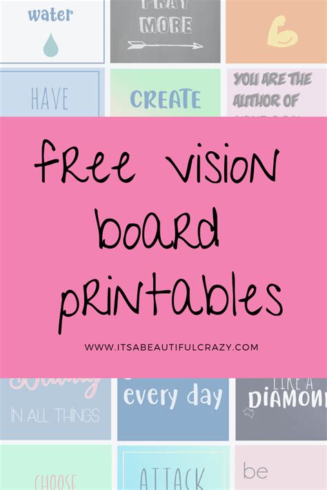 Free Printable Vision Board Pictures
