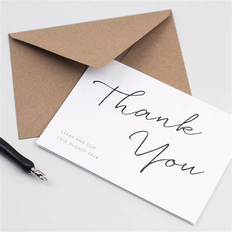 Free Printables - Simple 3 x 5 Folding Thank You …