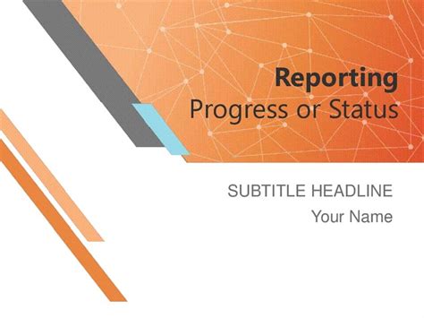 Free Project Progress Report Powerpoint Template DesignHooks
