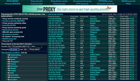 Free Proxy Server List Philippines