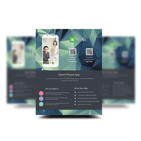 Free Psd App Promotion Flyer Templates Psdboom Free Cv Resume Templates
