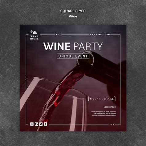 Free Psd Wine Flyer Template