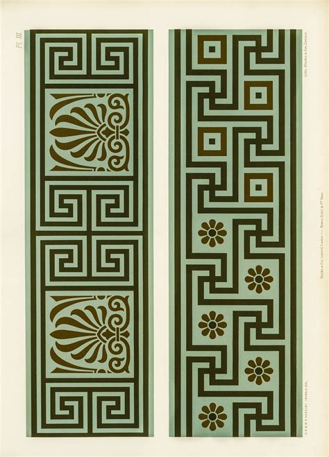 Free Public Domain Antique Greek pattern from The Practical Decorator