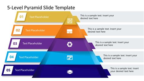 Free Pyramid Diagram for PowerPoint with 5 Levels