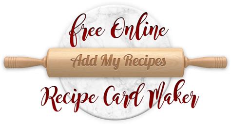 Free Recipe Card Maker Online Card Generator Add My Recipes