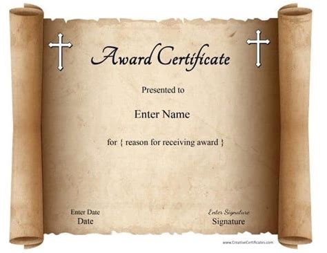 Free Religious Certificate Templates