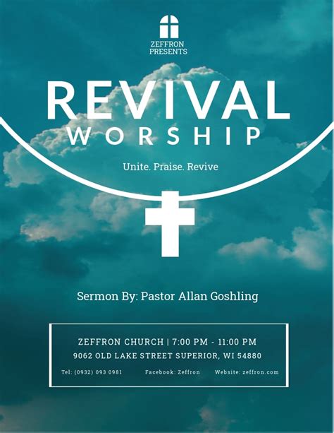 Free Revival Flyer Template