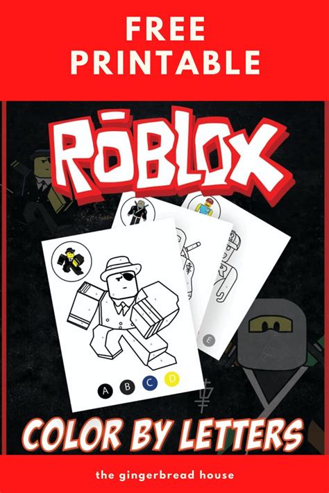 Free Roblox colouring sheets for kids thegingerbreadhouse.co.uk