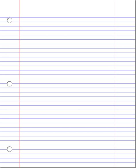 Free Ruled Paper Template