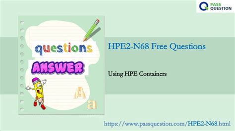 Free Sample HPE2-N68 Questions