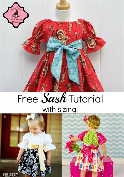 Free Sash Tutorial Whimsy Couture Sewing Patterns