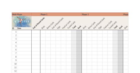 Free Score Sheet Table with Statistics and Graphs (Google Sheets