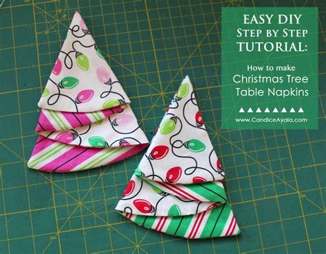 Free Sewing Pattern: Christmas Tree Napkins • I Sew Free