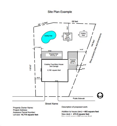 Free Site Plan Template