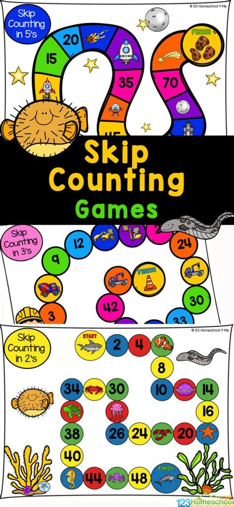 Free Skip Counting Printable and Skip Counting Games With Printables
