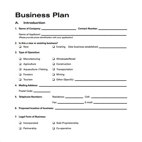 Free Small Business Plan Templates S…