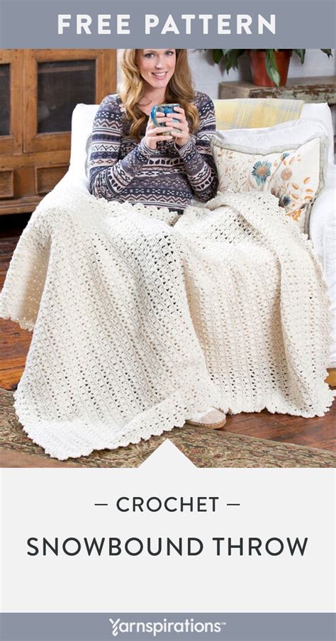 Free Snowbound Throw Crochet Pattern from