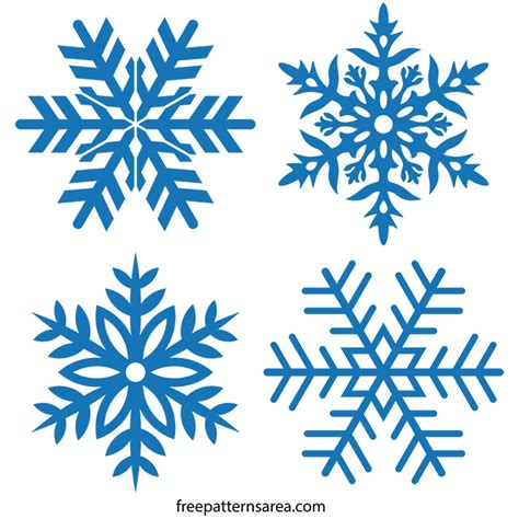 Free Snowflake Stencil SVG Vector FreePatternsArea